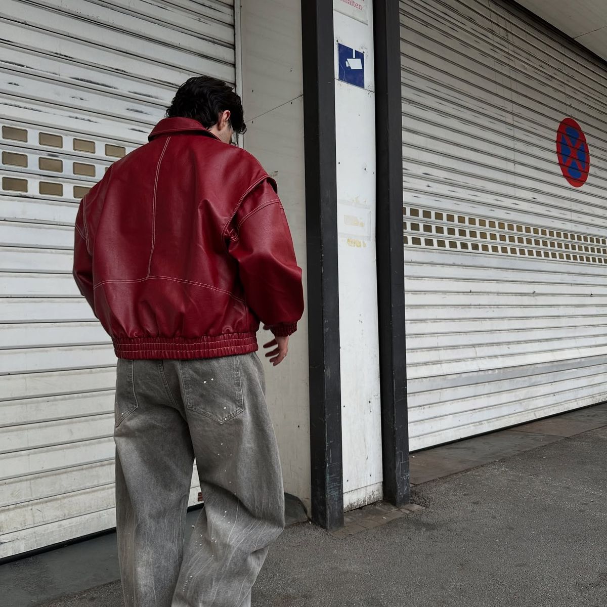 Crimson Leather Jacket